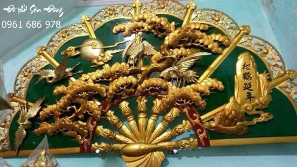 Quạt thờ Tùng Hạc