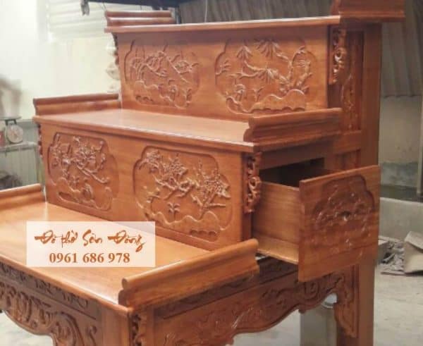 Tủ thờ tam cấp gỗ gụ