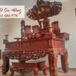 Bộ ban thờ gỗ gụ đẹp nhất