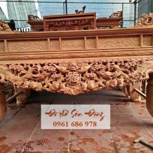 Sập thờ gỗ gụ kích thước 2m17x1m07