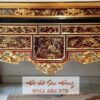 Bàn thờ ô xa 2 tầng cổ gỗ dổi kích thước 197x89x127
