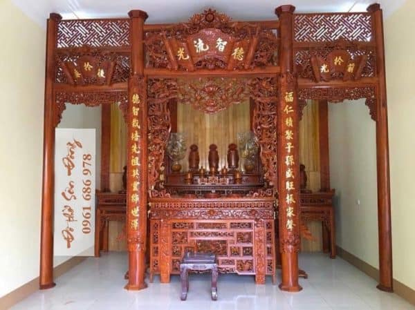 Gian thờ gỗ mít ta đẹp