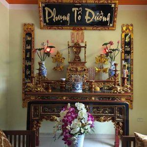 Hoành phi Phụng Tổ Đường chữ quốc ngữ