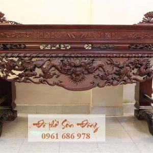 Sập thờ hổ phù gỗ gụ đẹp