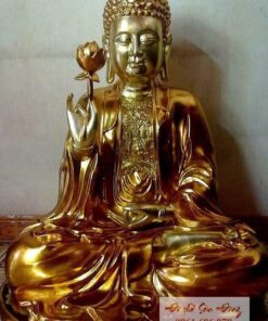 Tượng Phật Thế Tôn thếp vàng đẹp