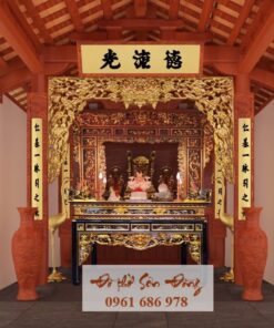 Đền thờ Sơn Thần ở Thanh Trương – Nghệ An mẫu 3D