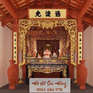 Đền thờ Sơn Thần ở Thanh Trương – Nghệ An mẫu 3D
