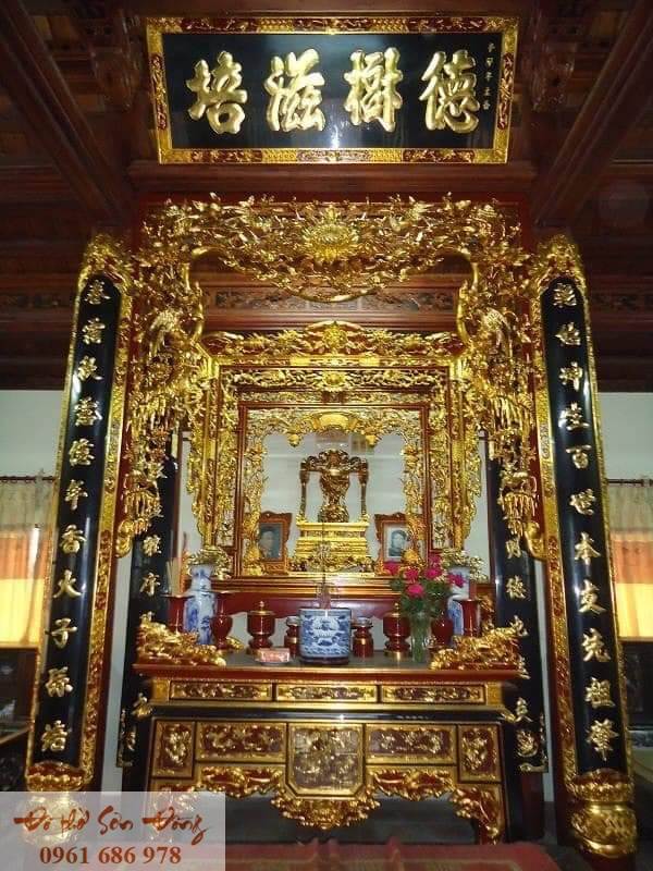 Thiết kế, thi công Nhà thờ, Phòng thờ, Đình chùa - Đồ thờ Sơn Đồng